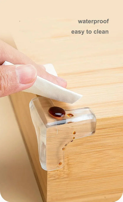 4/8/10/12Pcs Baby Safety Silicone Protector Table Corner Edge Protection Cover Transparent Anti Collision Soft Guard Home Tool