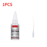 502 Super Glue Clear Strong Adhesive Fast Drying Cyanoacrylate Glue for Wood Rubber Leather Plastic Metal Jewelry DIY Crafts