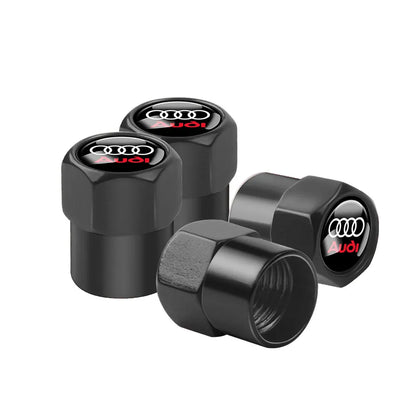 Tapas de válvula de neumático para coche con logotipo, accesorios para Audi Sline RS S TT A1 A2 A3 A4 A5 A6 A7 A8 8P B6 B7 B8 C5 C6