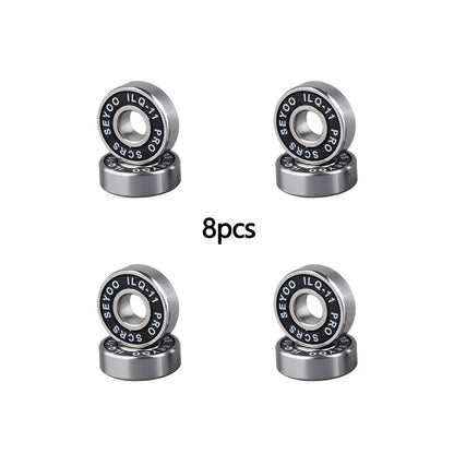 8PC bearings ILQ-11 high-speed bearings are suitable for skateboard, longboard, inline roller skates, and ice skates with low noise
