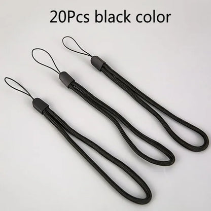 20Pcs Hand Wrist Lanyard Strap String Short Grip Lanyard for USB Flash Drive Keychain ID Badge Holder Phone Straps DIY Hang Rope
