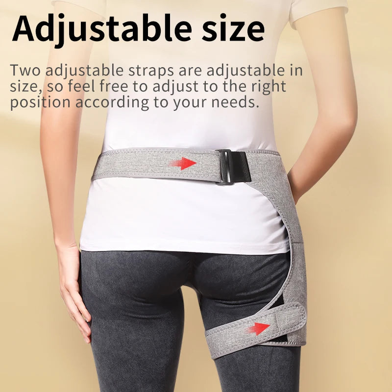 Hip Massager - 3-Gear Red Light Heat & Vibration Relieves Muscle Pain Arthritis Aids Sports Recovery For Fitness Fans Seniors