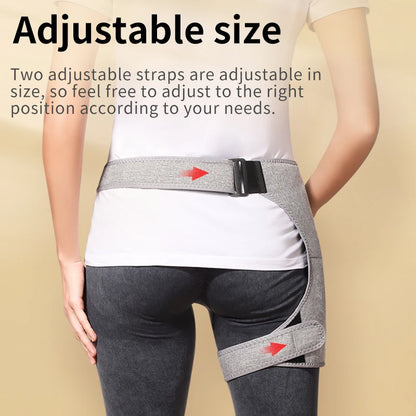 Hip Massager - 3-Gear Red Light Heat & Vibration Relieves Muscle Pain Arthritis Aids Sports Recovery For Fitness Fans Seniors