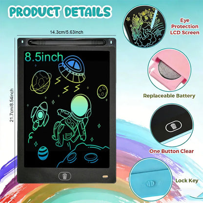 8.5inch LCD Writing Tablet Handwriting Pads Digital Drawing Tablet Portable Electronic Board Doodle Blackboard Educational Toys