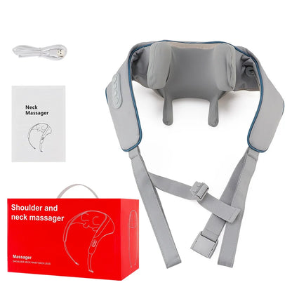 Foreverlily 26W Brushless Motor Neck and Shoulder Massager, Wireless Shoulder and Back Kneading Massage Shawl, Neck Masajeador