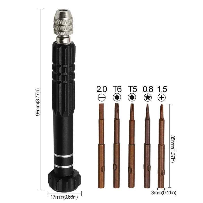 Screwdriver Set 5 in 1 Torx Multifunctional Opening Repair Tool Set Precision Screwdriver For Phones Tablet PC