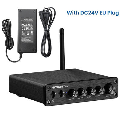 AIYIMA A03 TPA3116 Subwoofer Bluetooth Amplifier HiFi TPA3116D2 2.1 Digital Audio Power Amplifiers 50Wx2+100W Sound Amplifier