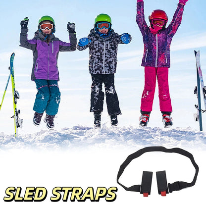 Multi-Color Adjustable Ski Shoulder Strap - Portable Snowboard Carrier for Adults & Kids