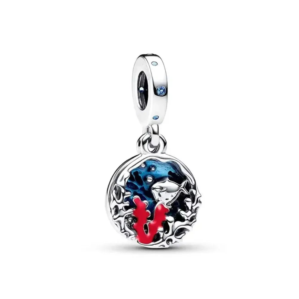 New Hot Selling Blue Pentagram, Butterfly Bead Turtle, Fish Pendant Suitable for European Original Bracelet DIY Exquisite Jewelry