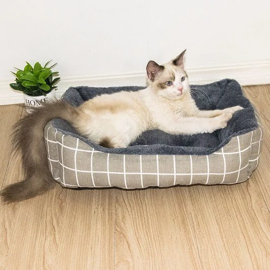 Pet Winter Nest Cat Beds Thicken Pet Mats Dog Bed for Small Medium Large Pet Dogs Sofa Bed Keep Warm Kennel Sleeping Beds