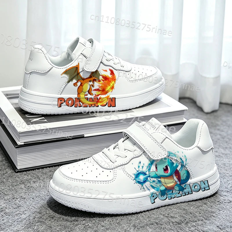 Boys Girls Pokemon Kids Parent Child Shoes Woman Simple Cute Cartoon Print Popular Sports Shoes Zapatos Kids Gift for Him
