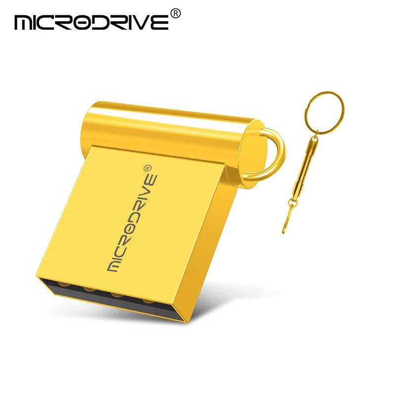 Mini USB Flash Drive 128GB 64GB 32GB 16GB 8GB 4GB Metal 2.0 Pendrive Memory Stick Pen Drive 2.0 High Speed 128GB 64GB U Disk