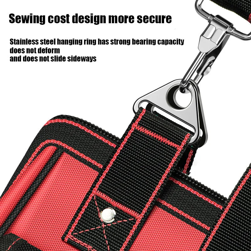 2026 New1680D Oxford Cloth Tool Bag Professional Electrician Wrench Waterproof Working Multifunction Organizing Storage Tool Bag