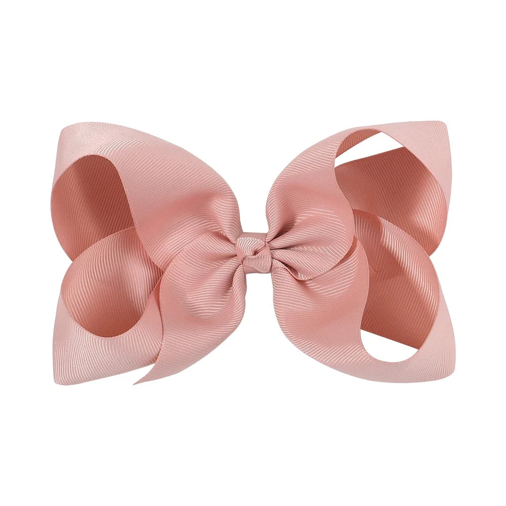 1PC Grosgrain Ribbon Solid Color Hair Bows Clip Girls Hair Clips Hairpins Barrettes Kids Baby Hair Accessories Wholesale