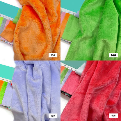 45x50cm 34~66# Plush Fabric For Sewing 5mm Pile Length 100 Polyester Hair Material For Popular Cotton Dolls DIY Handmade Fabric