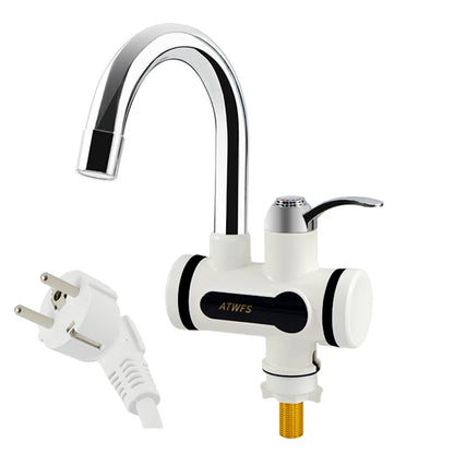 Electric Kitchen Water Heater Tap, Instant Hot Water Faucet Heater, Cold Heating Faucet, Tankless Instantaneous Water Heater, ATWFS