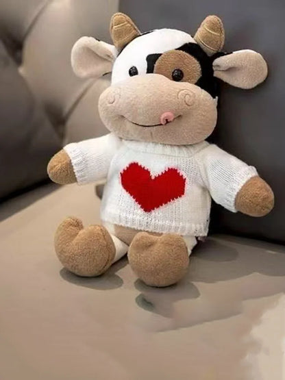 Cute Cow Plush Toy Rag Doll for Girlfriend Children's Toys Gifts Plush Toys Pillow Plushie Stuffed Animal Dolls