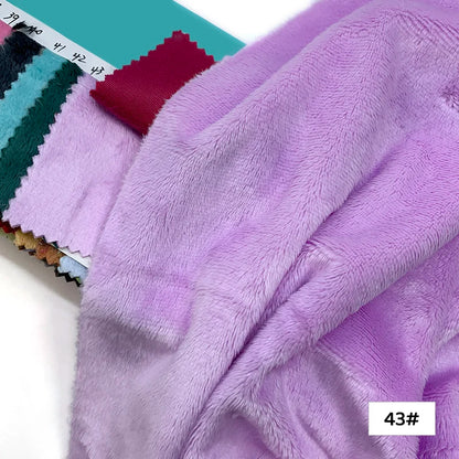 45x50cm 34~66# Plush Fabric For Sewing 5mm Pile Length 100 Polyester Hair Material For Popular Cotton Dolls DIY Handmade Fabric