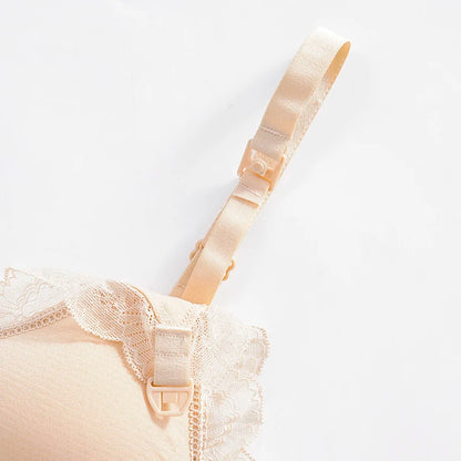Wireless Front Open Nursing Bra Soft Lace Breathable Seamless Maternity Breastfeeding Bras Maternal Support For Pregnant Women