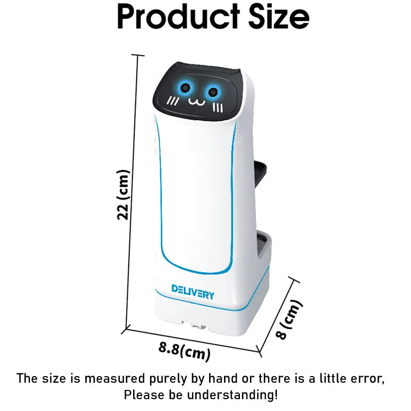 Novel remote-controlled car toys, electric food delivery robots, small item transportation games funny surprisest Christmas gift