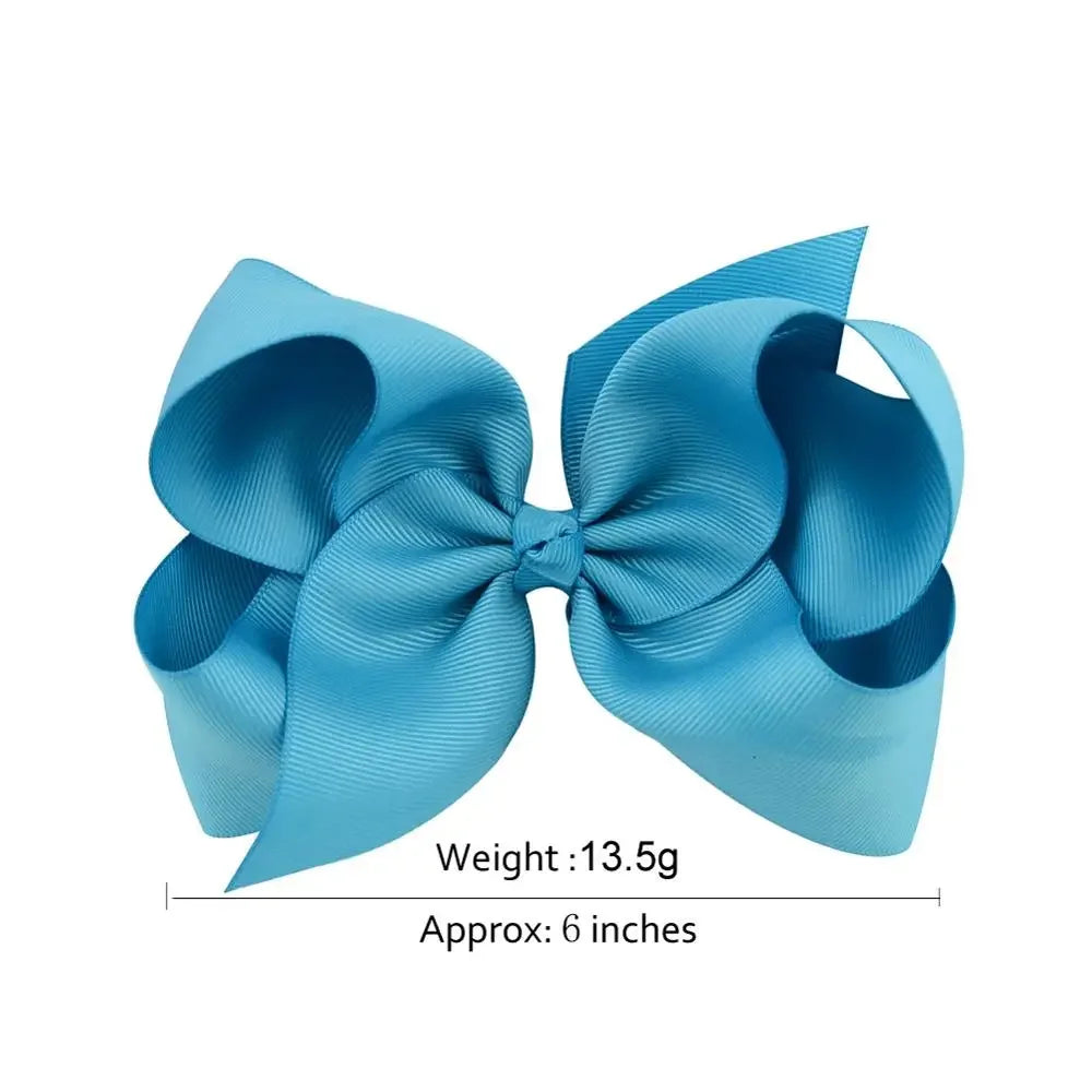 1PC Grosgrain Ribbon Solid Color Hair Bows Clip Girls Hair Clips Hairpins Barrettes Kids Baby Hair Accessories Wholesale