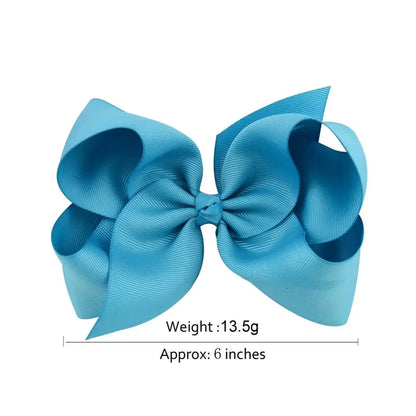 1PC Grosgrain Ribbon Solid Color Hair Bows Clip Girls Hair Clips Hairpins Barrettes Kids Baby Hair Accessories Wholesale