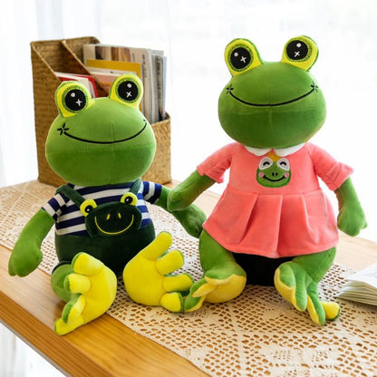 Cartoon Frog Plush Toy Couple, Internet Celebrity Children's Dolls, Mall Activity Gifts, Wholesale Birthday Gifts