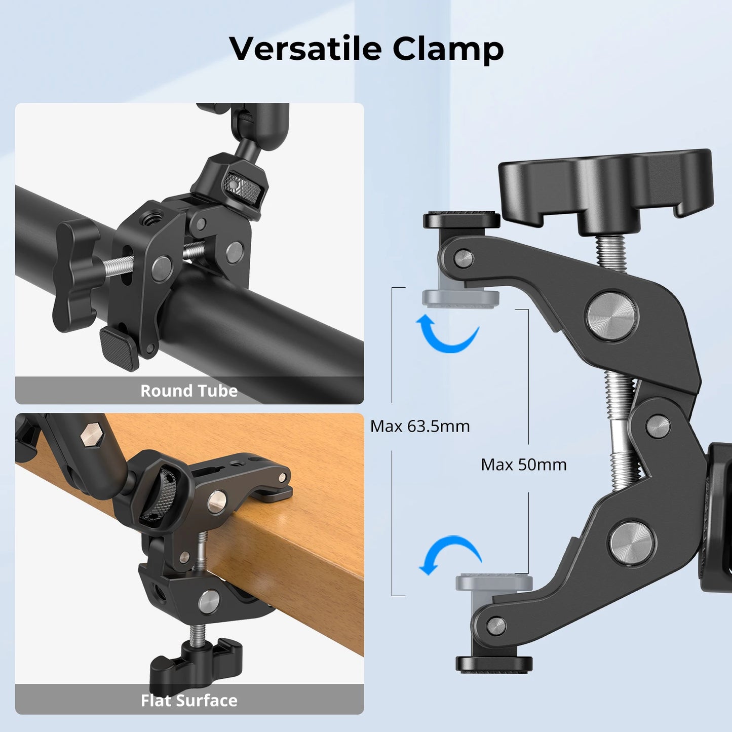 SmallRig Desktop Shooting Magic Arm with Crab Clamp Kit, Adjustable Magic Arm for Smartphones, Webcams and Action Cameras 4766
