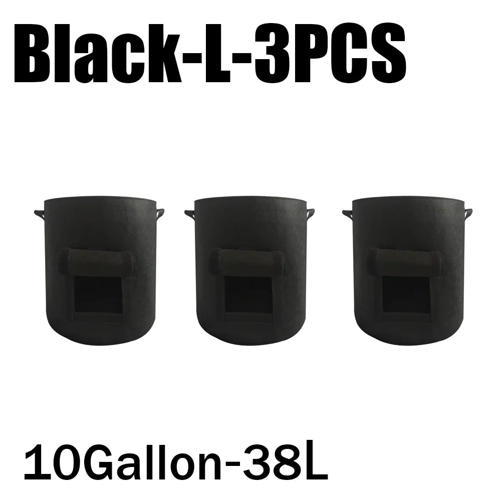 3Styles Felt, plant grow bags, nonwoven fabric garden potato pot, greenhouse vegetable growing bags, moisturizing vertical tools