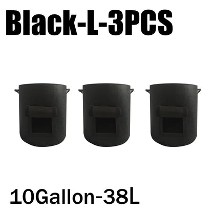 3Styles Felt, plant grow bags, nonwoven fabric garden potato pot, greenhouse vegetable growing bags, moisturizing vertical tools