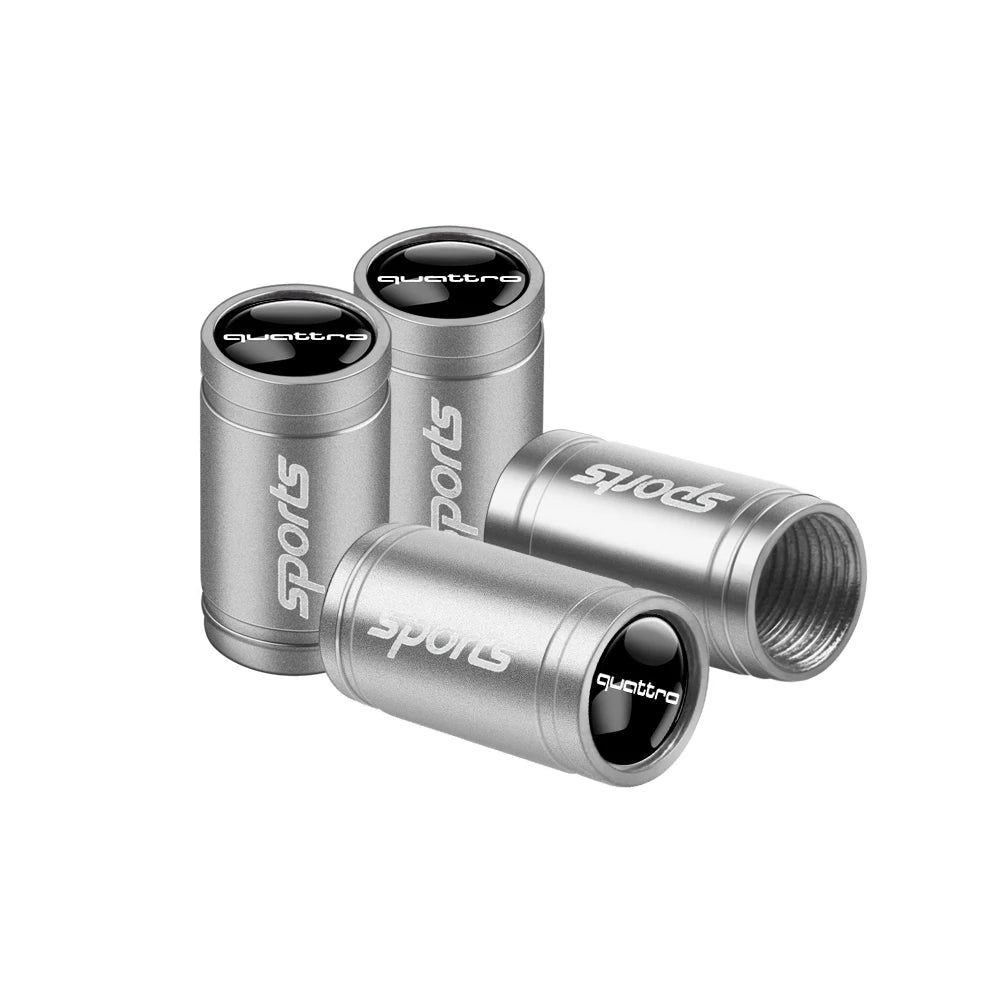 Tapas de válvula de neumático para coche con logotipo, accesorios para Audi Sline RS S TT A1 A2 A3 A4 A5 A6 A7 A8 8P B6 B7 B8 C5 C6