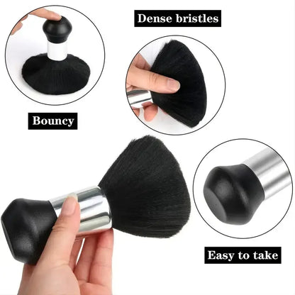 Professional Barber Salon Cape Set: Hair Cutting Cape + Neck Duster Brush - Stylist-Grade Hairdressing Apron for Barbers/Hairdressers