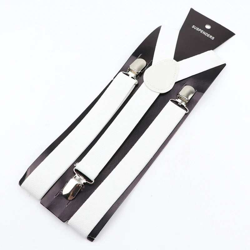 35/25/20mm Wide Men's Suspenders High Elastic Adjustable 4 Strong Clips Heavy Duty X-Back Trousers Braces