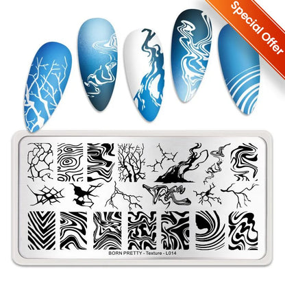 BORN PRETTY Stamping Plate Snowflake Winter Christmas Flower Snakes Design For Nail Polish Printing Template Tools Supplies