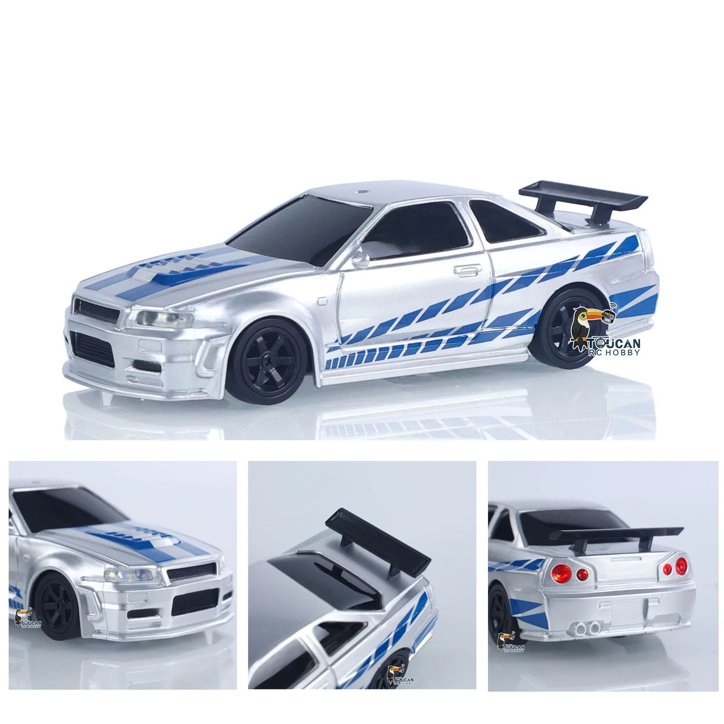 New RC Drift Car, Upgraded Gyro 1/43 Racing RTR 4WD Four-wheel Drive High Speed Radio Control Model 2.4g, Drift Race Car Mini Gift