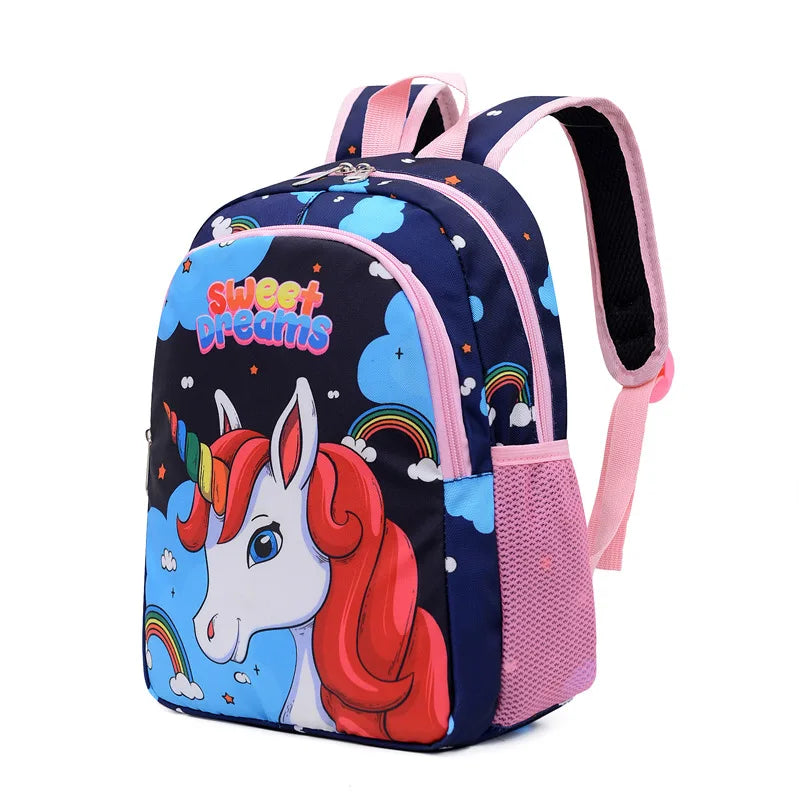 Boy Girl Cartoon Unicorn Schoolbags Large Capacity School Backpack Kindergarten Primary School Backpacks Kawaii Kids Bag