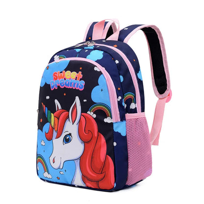 Boy Girl Cartoon Unicorn Schoolbags Large Capacity School Backpack Kindergarten Primary School Backpacks Kawaii Kids Bag