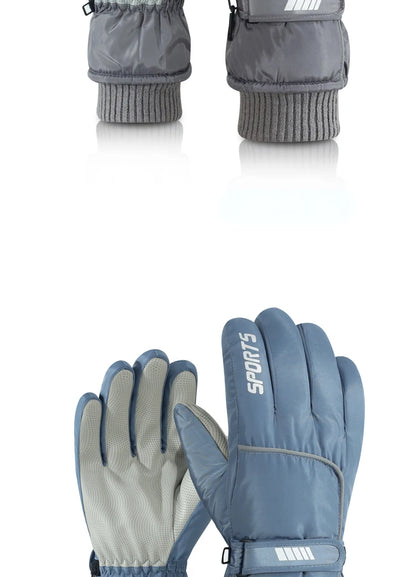 Men's AND WOMEN'S Professional Winter Warm Skiing Gloves, Warm Snow Gloves, Waterproof Motorcycle Gloves, Smile 506 Touch Screen