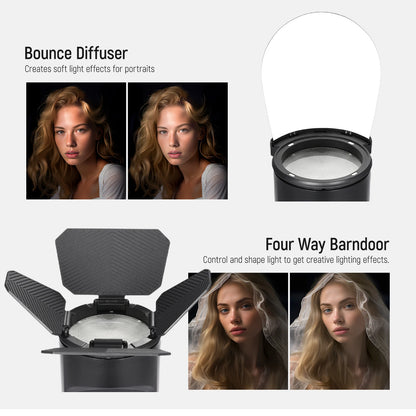 NEEWER CRM2 Magnetic Accessories Kit for Round Head Flash Z1-C Z1-N Z1-S Z2-C Z2-N Z2-S Compatible with Godox V1 Speedlites