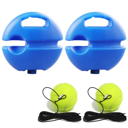 Professional Tennis Training Aids Bases With Elastic Rope Ball Practice Self-Duty Rebound Tennis Trainer Tennis Practice Tool