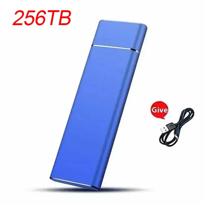 Mini USB SSD portátil 256 TB 1 TB 2 TB de alta velocidad original de almacenamiento masivo SSD USB3.0 Disco duro externo para ordenador portátil SSD