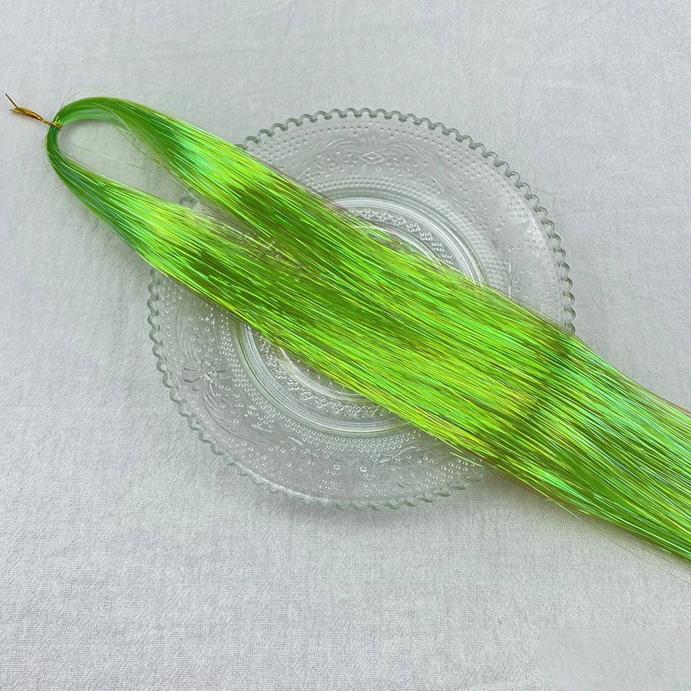 36/48Inch, Sparkle Hair Tinsel Rainbow Colored Strands, Girls Headwear, Hair Laser, False Hair Extensions, Decor Glitter