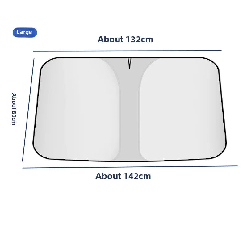 Car Window Sunshade Cover, Sun Shade, Windshield Visor Protector Windscreen Folding, Auto UV Protection Curtain Styling Accessories