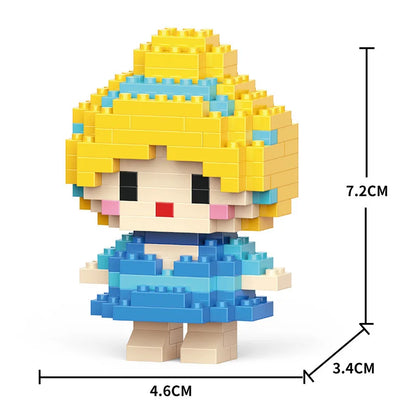 Cartoon Cool Rice Building Blocks Animal Dolls Educational Assembled Toys Ornaments Small Particles Children's Birthday Gifts