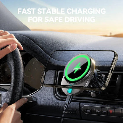 15W Magnetic Phone Holder Mount Charger, Fast Wireless Car Charger for iPhone 16/15/14/13, Air Vent Car Phone Mount 1/2pcs, JOYROOM
