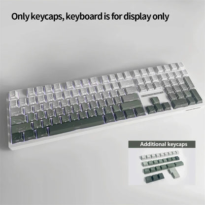 Contour 4.0 Side Engraved Keycap PBT Translucent 97 Key Gaming Mechanical Keyboard Key Cap White For Magnetic Switch F75 GMK87