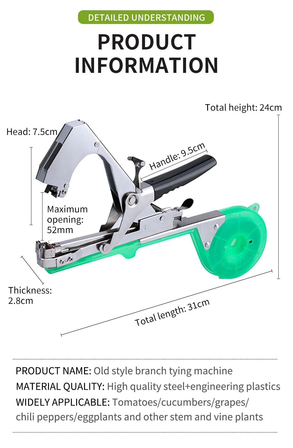High-Efficiency Garden Branch Tying Machine Time-Saving Effort-Lessening Bunching Device for Horticulture