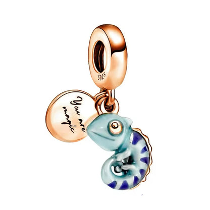 Sterling Silver Hot Sale  Ocean World Series Sea Turtle Starfish Little Crab Octopus Fashion Bead Fit Lady Bracelet DIY Jewelry