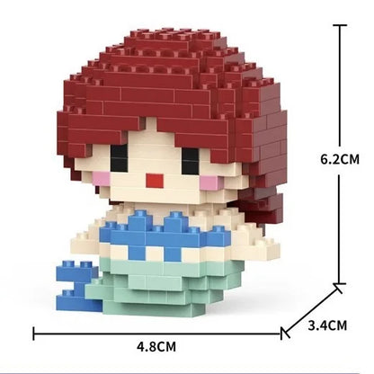 Cartoon Cool Rice Building Blocks Animal Dolls Educational Assembled Toys Ornaments Small Particles Children's Birthday Gifts