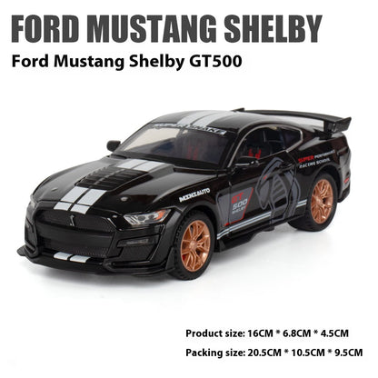 1:32 Ford Mustang Viper GT500 Supercar Alloy Diecast Model Decorative Trendy Ornaments Computer Desktop Ornaments Gift For Boys